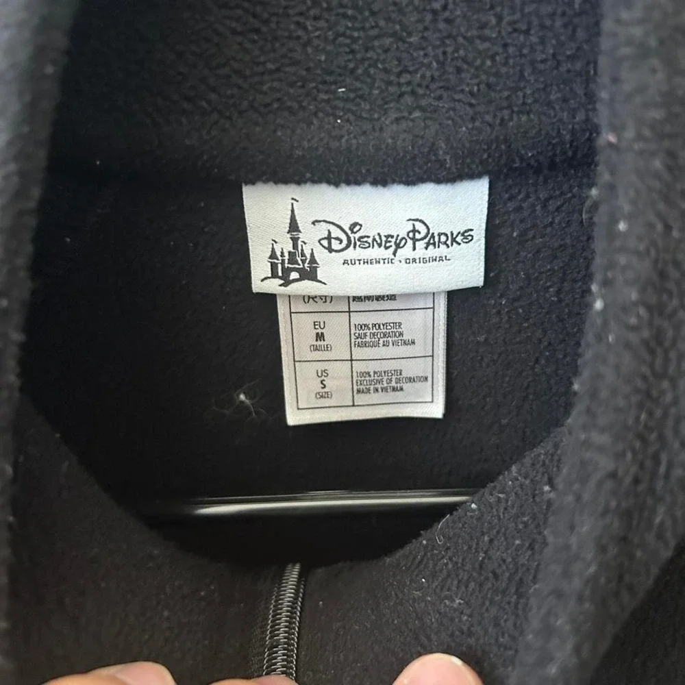Vintage Disneyland black quarter zip fleece Size M